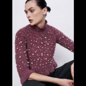 Alpaca Blend Pearl Sweater